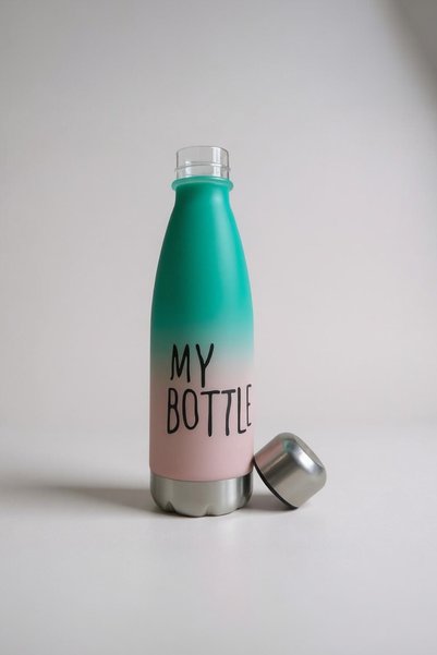 UCR HOME Colorful Motivational Water Bottle Water Bottle Sports Water Bottle Detox Camping Yoga Hard Plastic 650ml