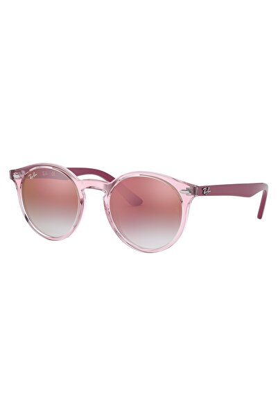 Ray-Ban RJ 9064S 7052V0 44 Çocuk Oval Şeffaf Pembe Kemik Güneş Gözlüğü
