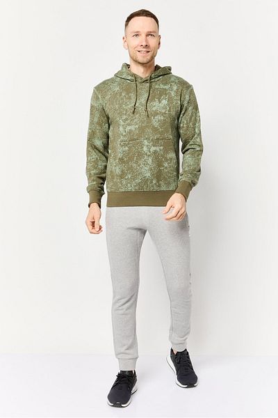 adidas Men Sportswear Fit Long Sleeve Outdoor Hoodie, Multicolor
