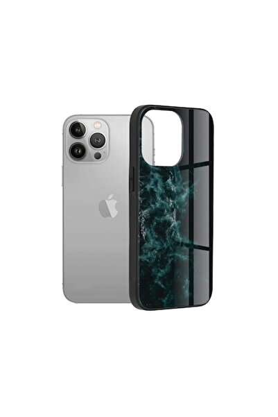 Techsuit Carcasă Glaze compatibilă cu iPhone 13 Pro - Nebuloasă albastră