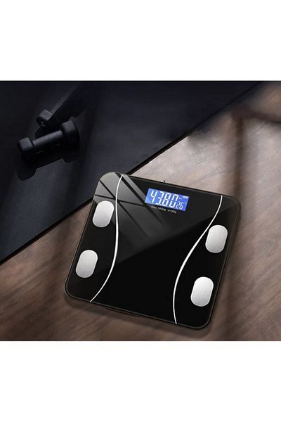 ideal STORE idealSTORE Smart Body Scale, Electronic, Illuminated LCD Screen, Thermometer, Application For