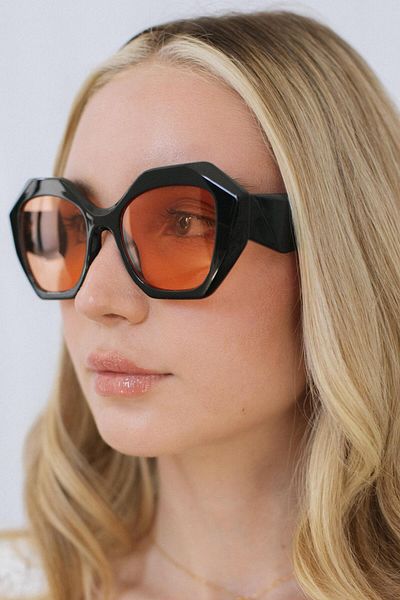 Bilge Karga Asuna Black Orange Sunglasses