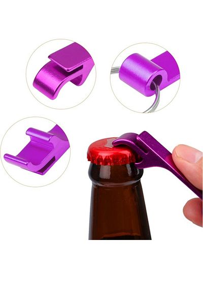 OEM Set of 16 cap openers, 8.2 cm, aluminum, multicolor