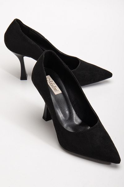 Mulini Suede Leather Women's Heeled Shoes – Stylish, Comfortable, Casual & Night Style