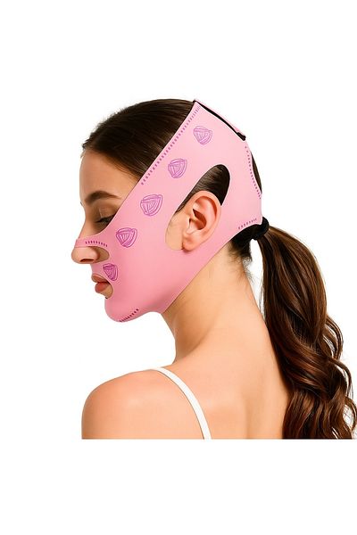 AY'S SHOP ONLİNE Facial Corset Chin Double Chin Retractor Jaw Neck Band Facial Liposuction Breathable Facial Lifting Belt