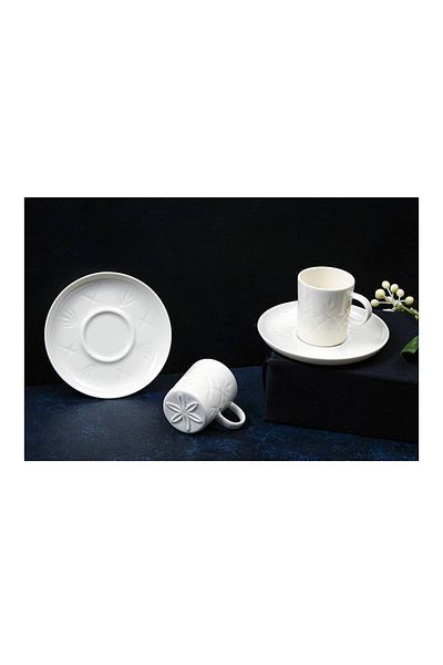 Porland Christina Alumilite Coffee Set for 2 Persons 80Cc