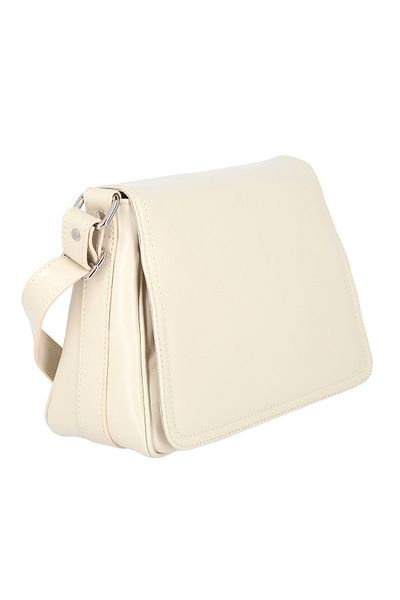 Magazinul de genti Women's genuine leather bag, model 127, shoulder and crossbody, Beige