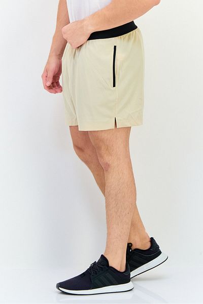 Mister Men 5 Inseam Sportswear Fit Training Shorts, Tan
