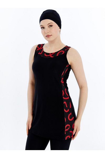 Ranuna Pool Swimsuit - Black - Red - Ranuna