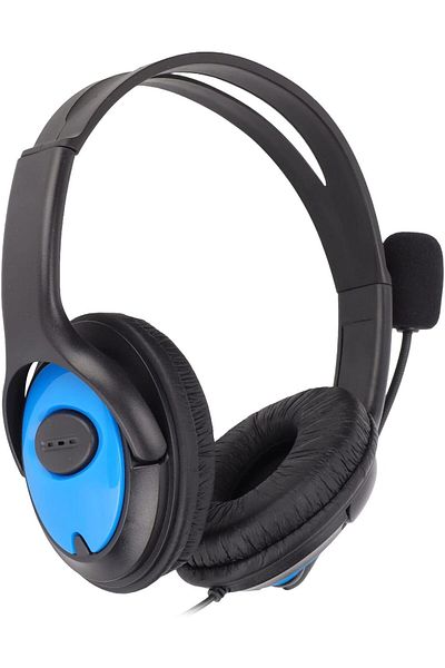 rexa Game Headphones, featuring a microphone design and marketed for use with games and mobiles.