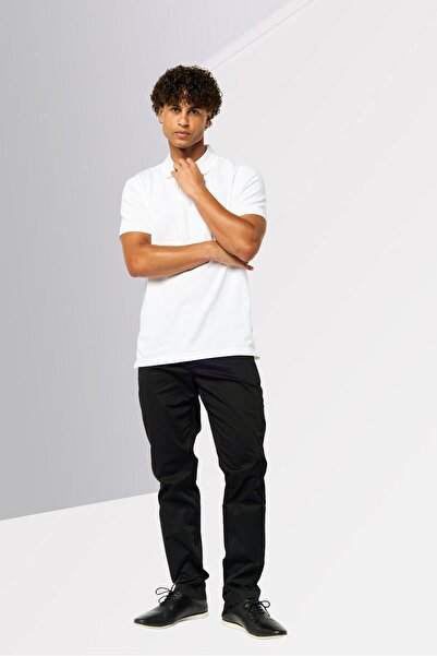 Tommy Hilfiger Men Straight Fit Solid Chino Pants, Black