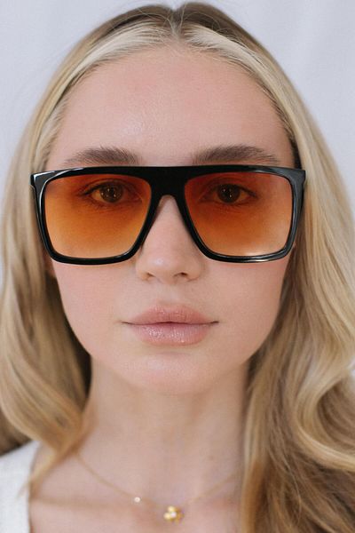 Bilge Karga Carpenter Black Orange Gradient Sunglasses