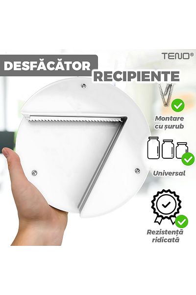 Teno Teno® Universal Container Opener, for jars/bottles/other containers, white