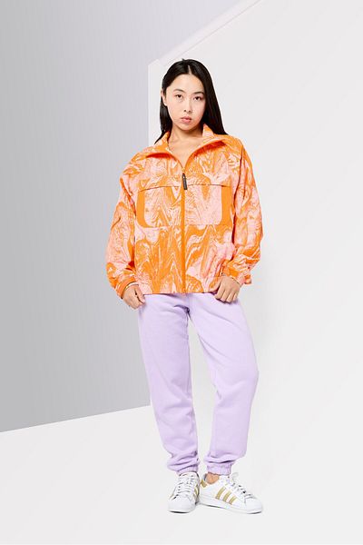 adidas X Stella Mccartney Women Sportswear Fit Long Sleeve Outdoor Sweatshirt, Orange