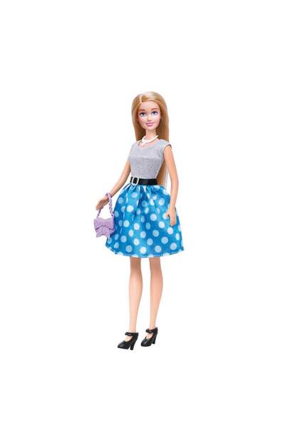 Alisha Baby Play Set with Shoes and Bag - Blue Skirt