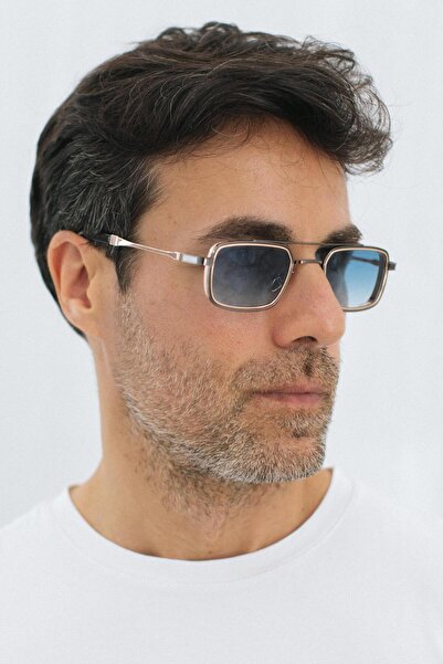 Bilge Karga Sion Anthracite Gold Blue Men's Sunglasses