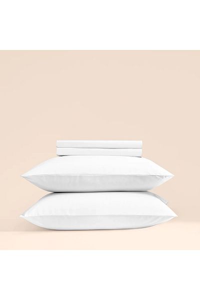 Penelope 100% Cotton Percale Fitted Sheet 120X200 cm White - Pure Series