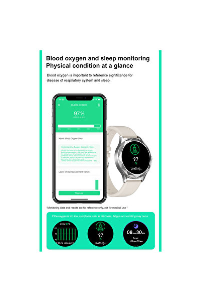 ideal STORE Έξυπνο ρολόι Diamond Supreme Collection IdealStore, Οθόνη 1,09 ιντσών, Οθόνη κλήσεων και μηνυμάτων, Μπλε