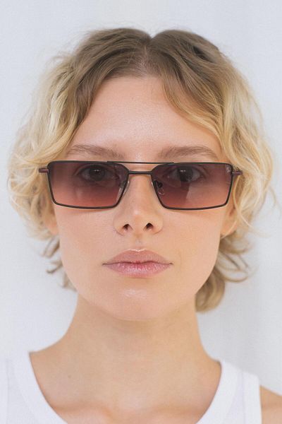 Bilge Karga Eryka Red Black Purple Sunglasses