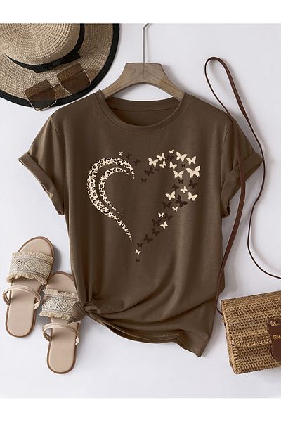 uyguntarz Λεπτομέρεια Heart Leopard Butterfly