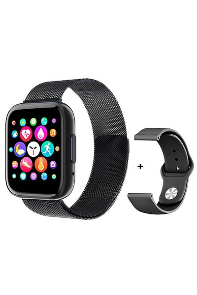 ideal STORE IdealStore TimeS Collection Smartwatch, 1.55 inch Touch Screen, Bluetooth Call Answering, Not