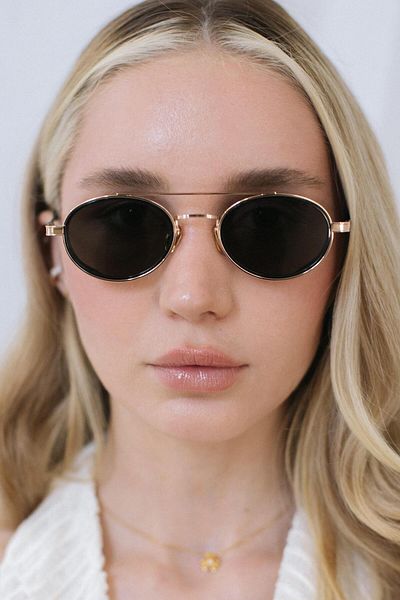 Bilge Karga Larg Gold Black Sunglasses