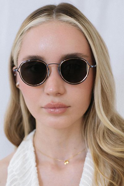 Bilge Karga Saul Navy Gold Black Sunglasses