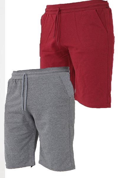 Lukitus 2 Thread Knitted Cotton Men's Shorts 2 Pieces