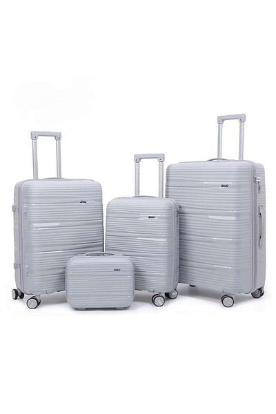Falcon 4-Piece Luggage Set – Cabin, Medium, Large Suitcases + Vanity Case | Spinner Wheels