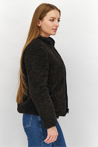 Hurley Women Faux Fur Soft Shell Jacket, Black
