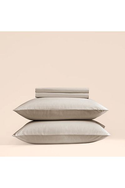 Penelope 100% Cotton Percale Fitted Sheet Set 100X200 cm Stone Color - Pure Series