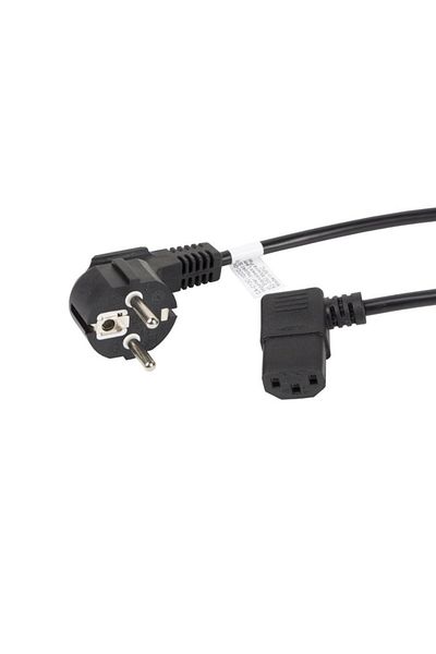 Lanberg Cablu de alimentare PC si UPS, Schuko CEE 7/7 la IEC320 C13 90 grade, 43644, 250V-10A