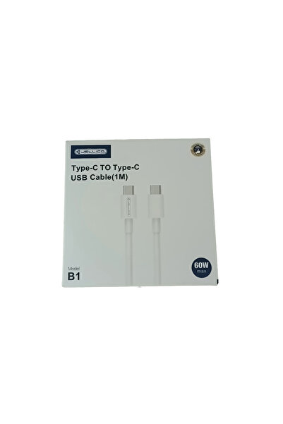 OEM Premium data and power cable, PD60W, USB Type C male to USB Type C male connectors, JELLICO B1
