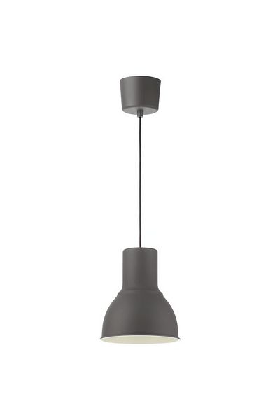 rexa Pendant Lamp, Dark Grey – 22 cm Modern Hanging Light for Dining or Living Spaces