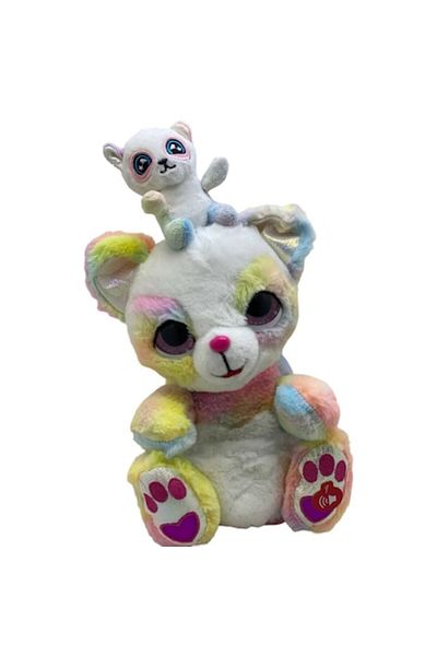 victiny Interactive Toy Bear with Baby Peek a Boo / Cucu Bau VICTINY® White / Multicolor 25 cm
