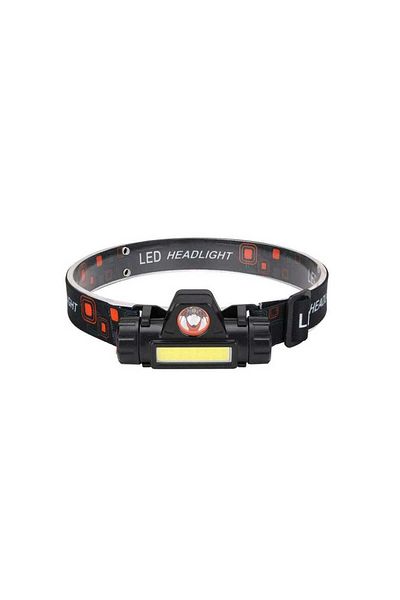 ideal STORE idealSTORE Headlamp, 2 Lighting Modes, Built-in 400 mAh Battery, 120° Tilt Angle,