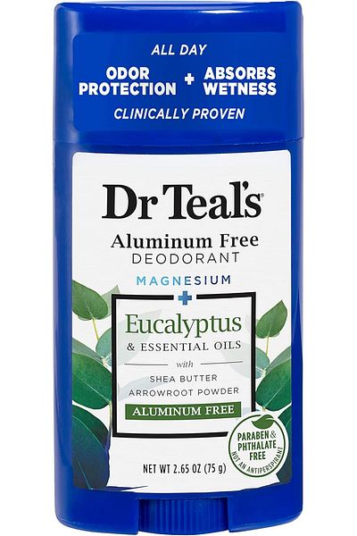 Dr Teals Dr Teal's Aluminum Free Deodorant - Eucalyptus - Paraben & Phthalate Free - 2.65 oz