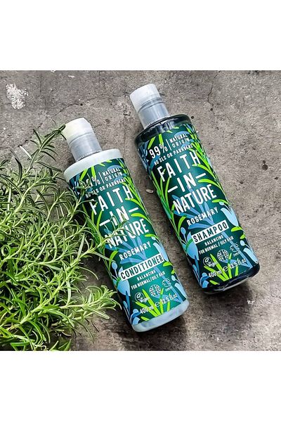 Faith In Nature Șampon echilibrant cu rozmarin, pentru păr normal sau gras, 400 ml