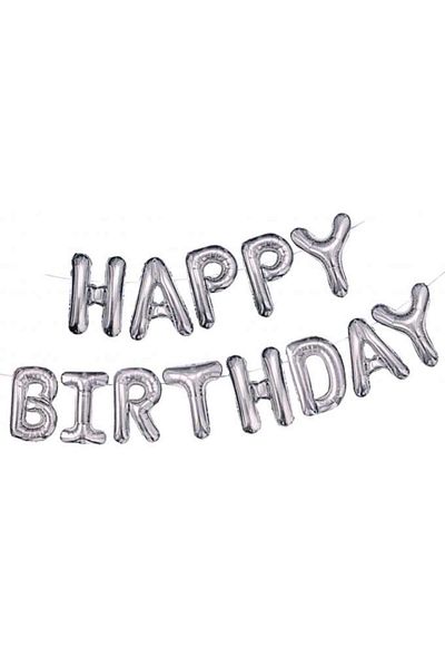 zola Foil balloon set, Gold, Happy Birthday, 27X19X0.5 cm