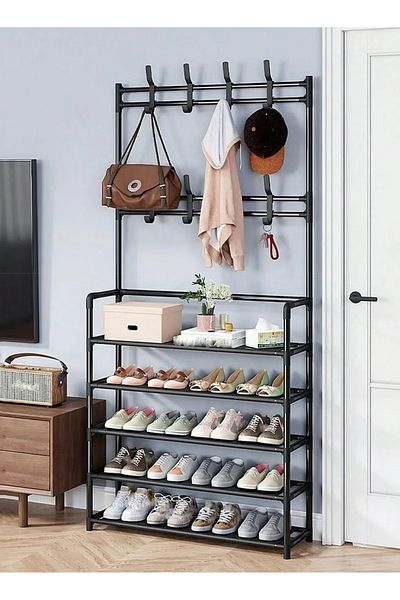 Primo Plus 5-tier Stainless Steel Shoe And Coat Rack
