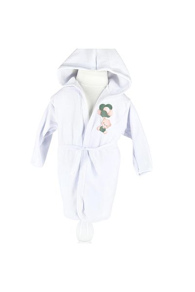 Inovius Trusou Prima Baita, Personalizat cu Mesaj - "Prima Baita cu Nasii" Ursulet Verde cu Baloane - TPB197