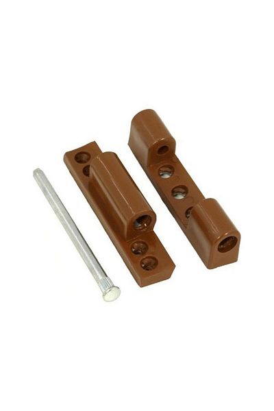 fiba teknik Real Özs Pvc Zamak Hinge 90 mm Brown 1 Piece