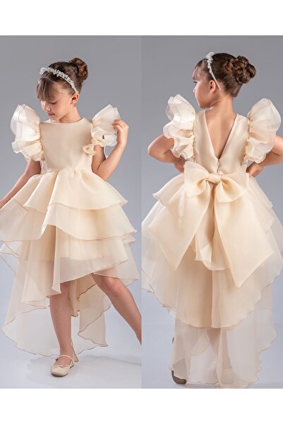 Fatma Kına Fenomen Kids Kuruklu prenses model abiye