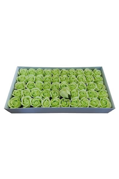 Claum Set 50 soap roses, ClauM, 34 green