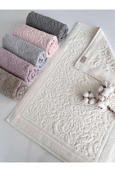 sarra 50X70 Shawl Foot Towel - Cream