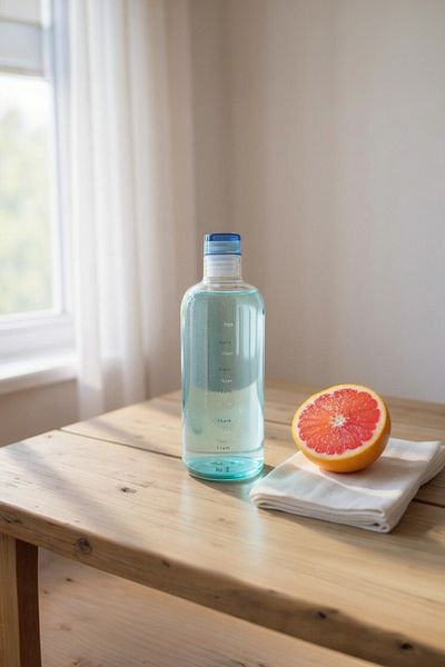 UCR HOME Colorful Glass Bottle Water Flask Water Bottle Detox Sports Luxury Water Bottle Camping Yoga 700ml
