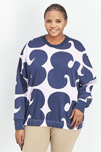 adidas x Marimekko Women Plus Size Long Sleeve Outdoor Sweatshirts, Multicolor