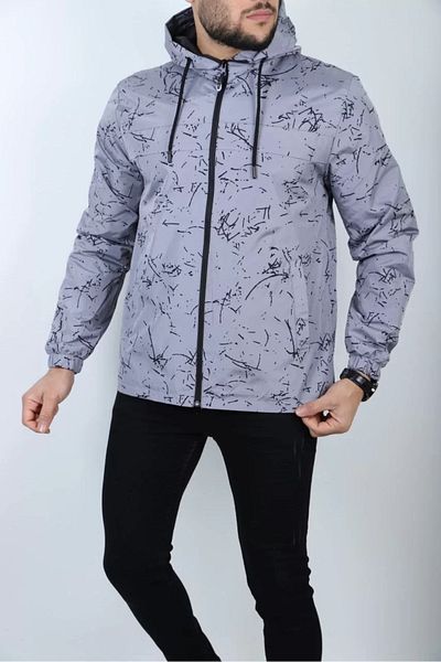 Silerra Men's Lined Raincoat - Gray