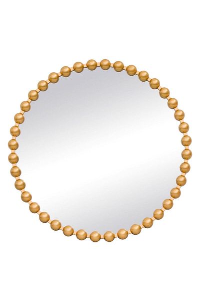 OEM Round wall mirror with gold edge, 60x3cm