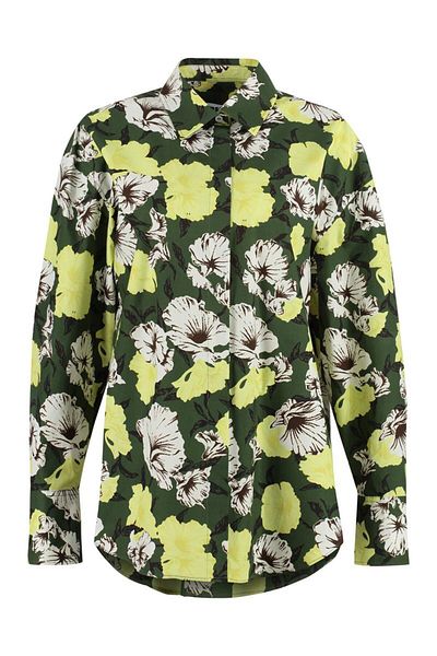 MSGM Msgm Printed Cotton Shirt